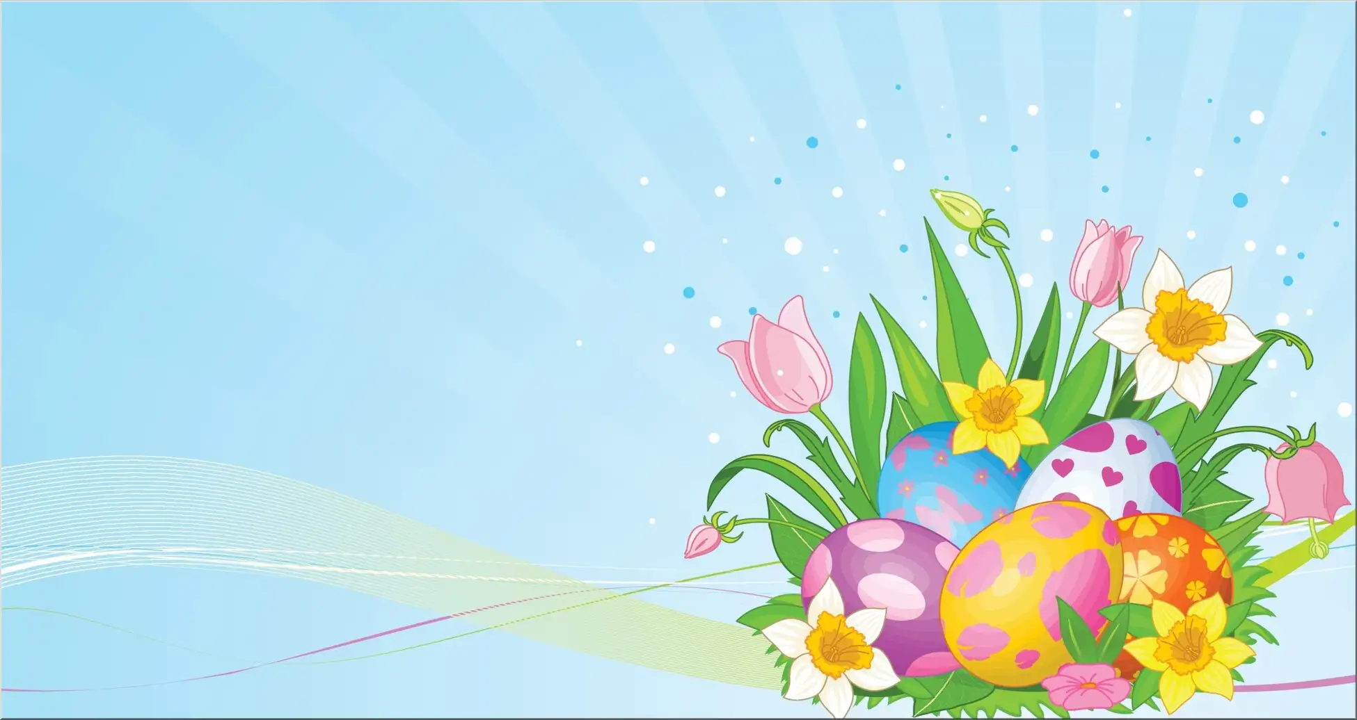 Ostern Postkarte Xxl Eier Blumenstrauß Ostern Postkarte Xxl Eier Blumenstrauß