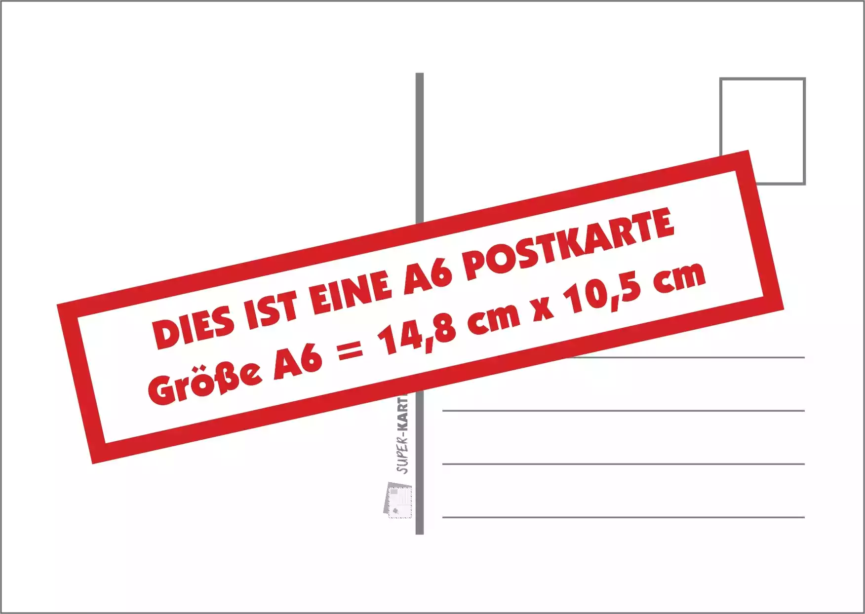 Postkarte Din A6 Format Angabe 14, 8 X 10, 5 Cm