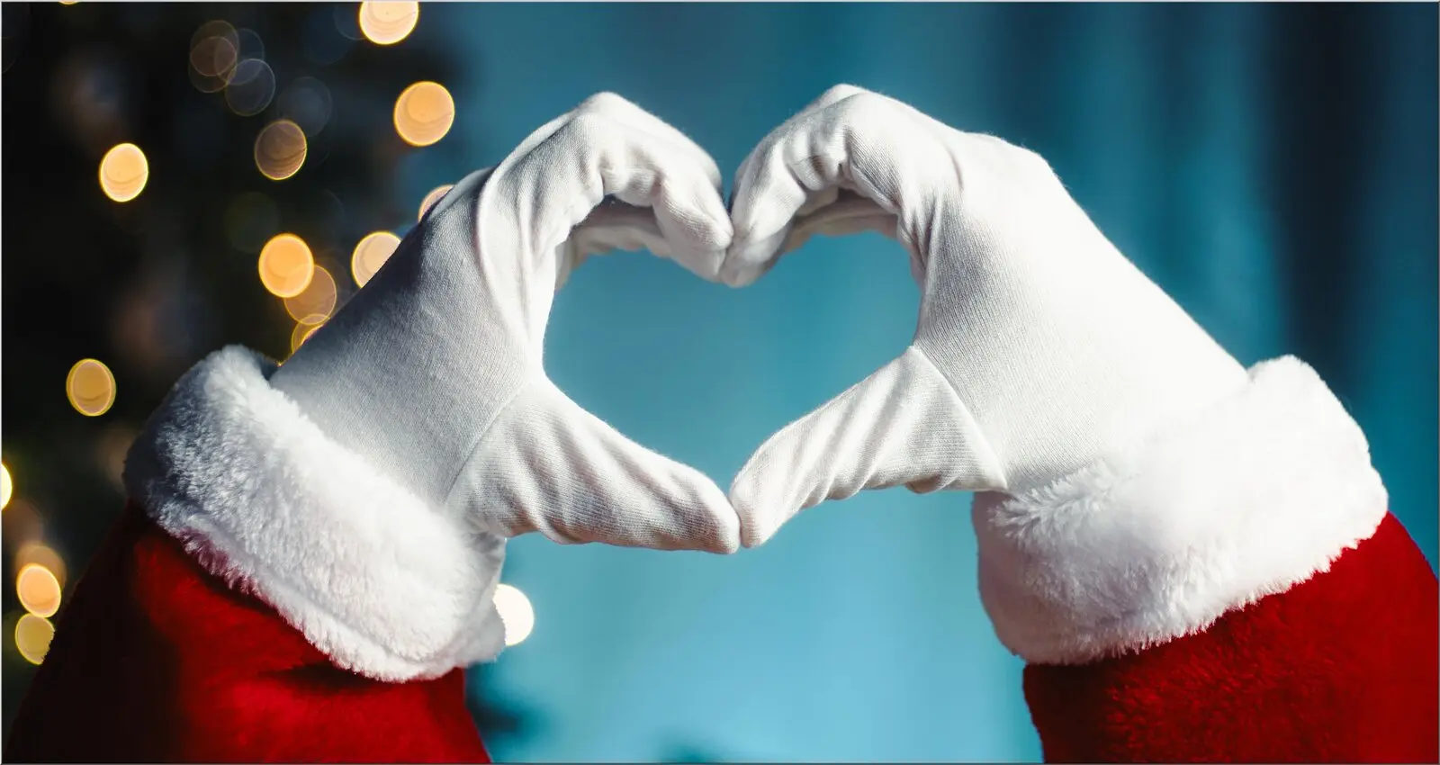XXL Postkarte Weihnachtkarte Hand Herz Form Liebe XXL Postkarte Weihnachtkarte Hand Herz Form