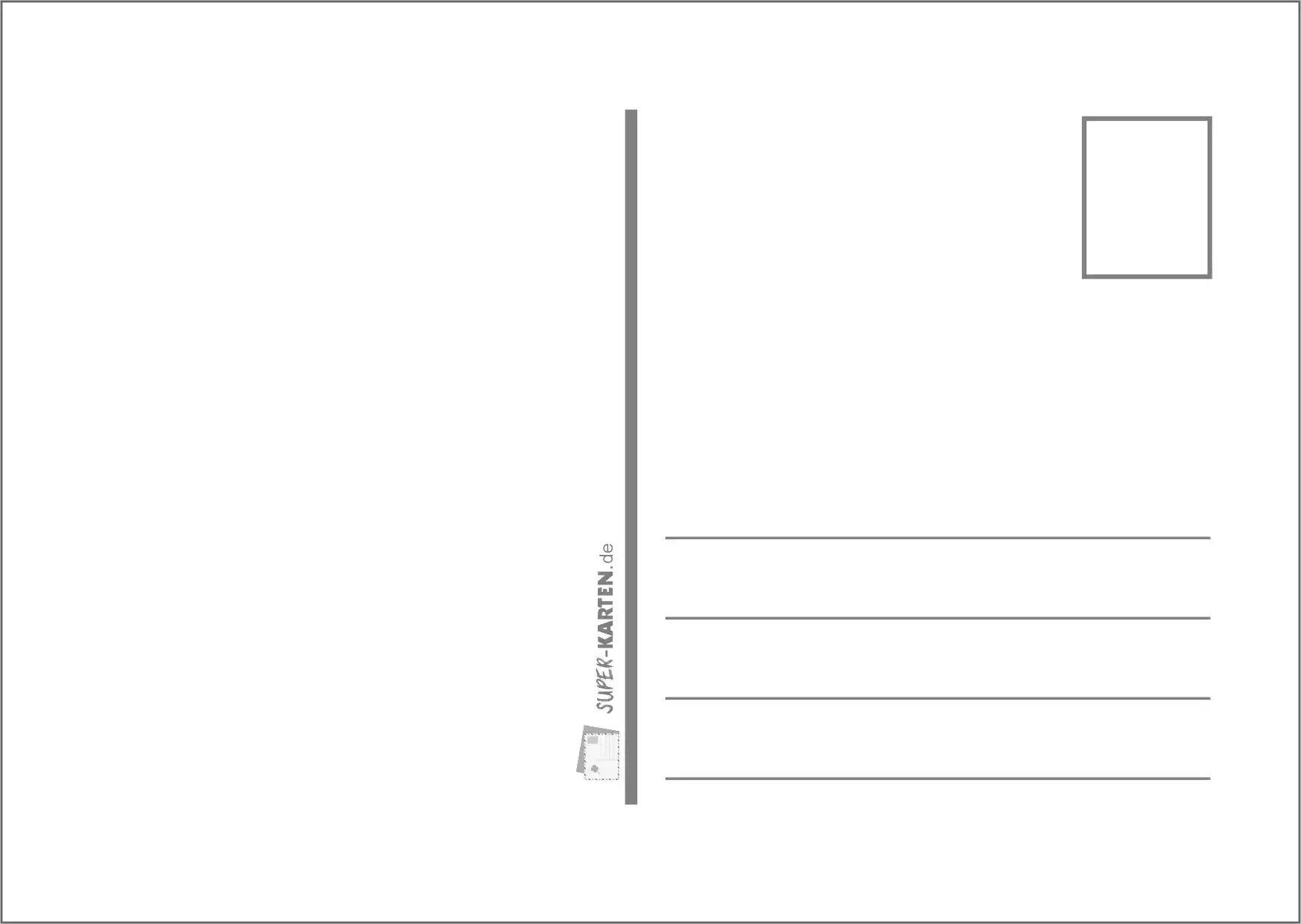 Postkarte Rückseite Din A6 Mit Adresszeilen Super Karten Postkarte Rückseite Din A6 Mit Adresszeilen