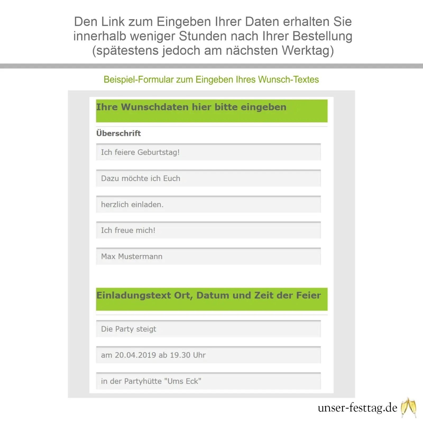 html formular beispieleingabe wunschtext